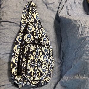 Vera Bradley Blue and Yellow Crossbody Bag